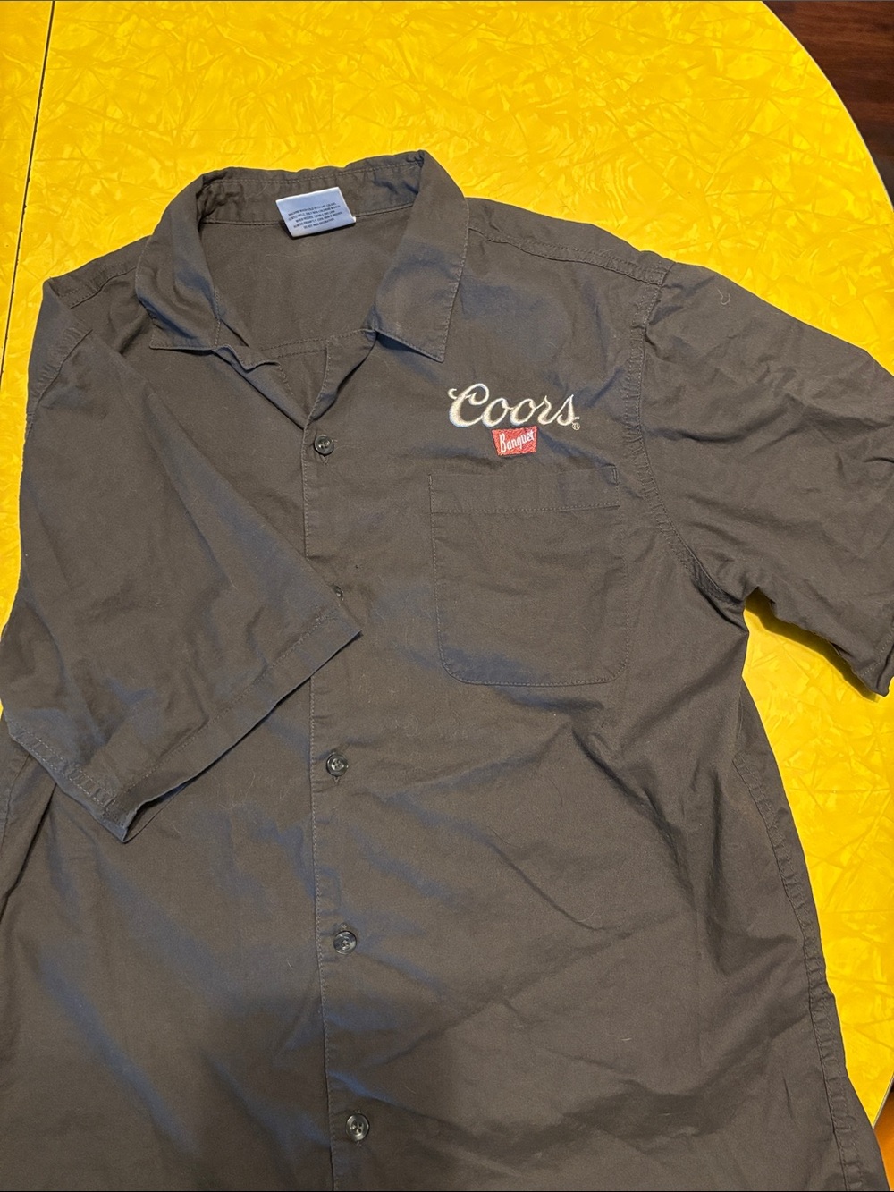 Coors Banquet Short-Sleeve Casual Button-Down Shirt